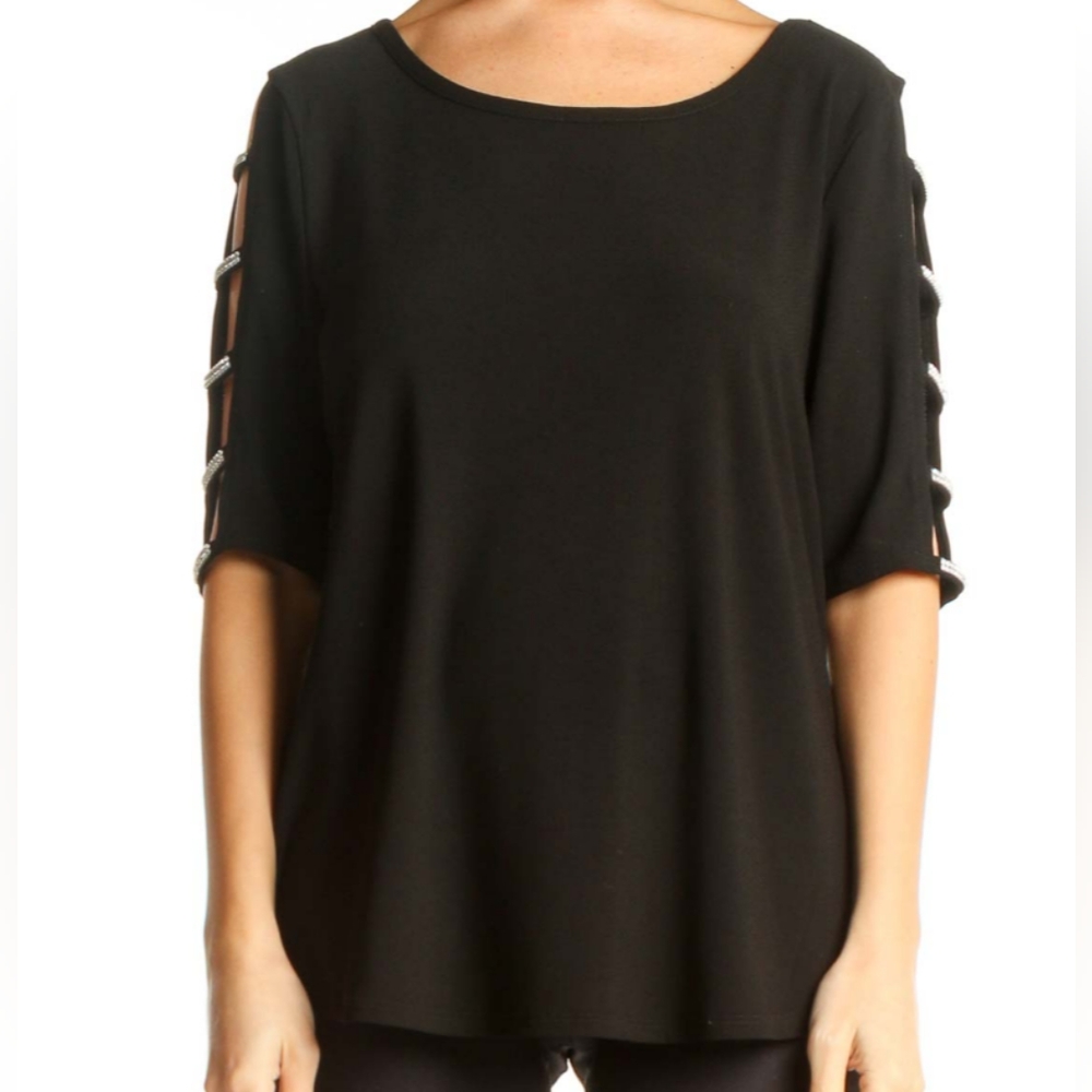 89TH + MADISON COLD SHOULDER BLOUSE WOMEN SIZE 1X
